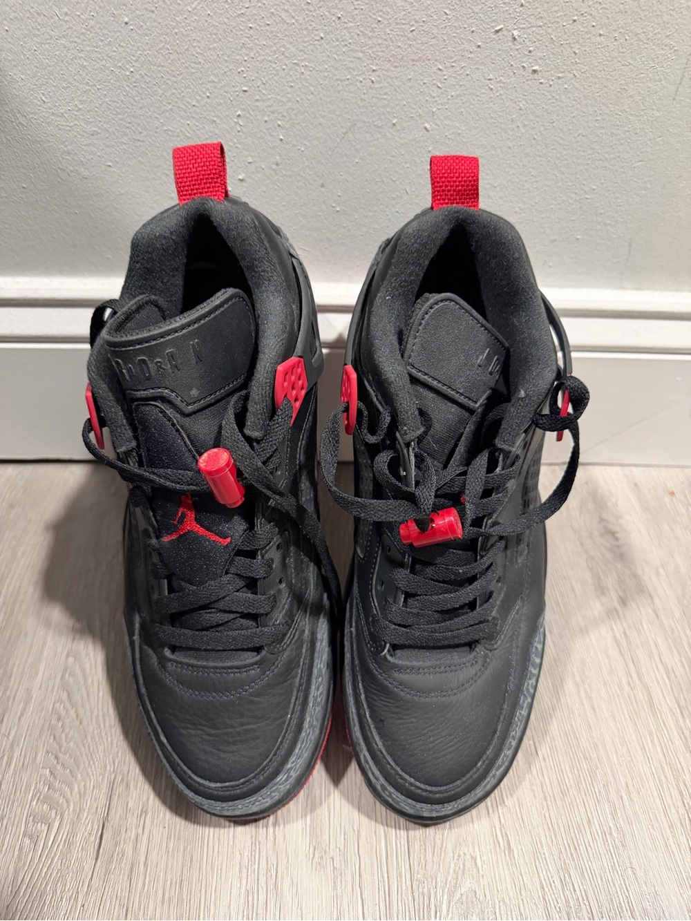 Jordan Kids Black and Red Basketball Sneakers